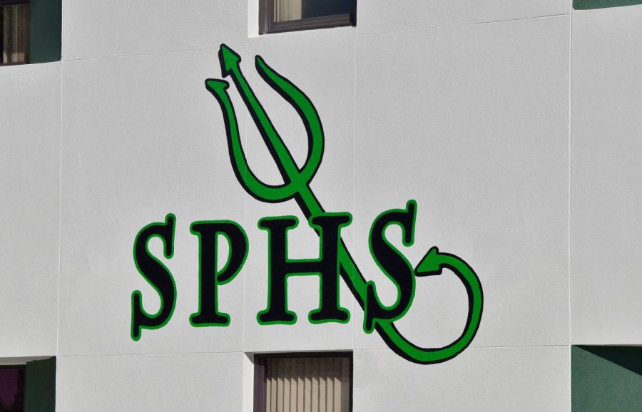 SPHS mural found on the bell building.