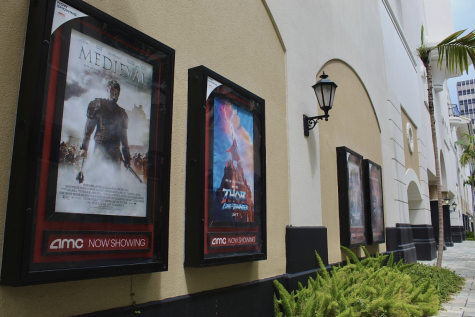 Movie posters at AMC Sundial.