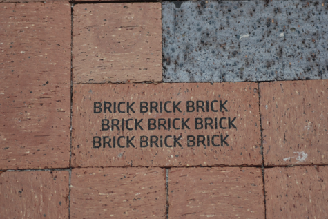 Brick in St. Pete High Courtyard.