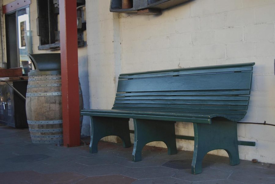 Green Bench Brewing Co. has this bench located at their establishment. Their goal as a company is to bring awareness to the history behind the benches, rather than shielding our community from it.