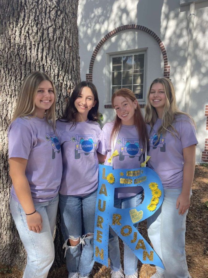 Junior Sophie Slager talks about the excitement of tapping, saying that “tapping is a very fun and exciting experience for bringing in new inductees to help us improve the community and unite the Rojans sisterhood.”