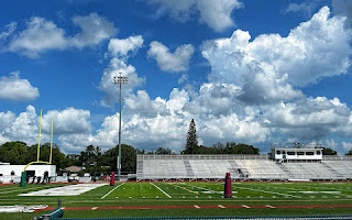 A shot of St. Pete High's own track and field. The first step to the Olympics.