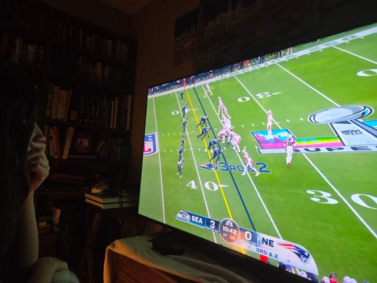 Audiences stream the Super Bowl on TVs across the country.