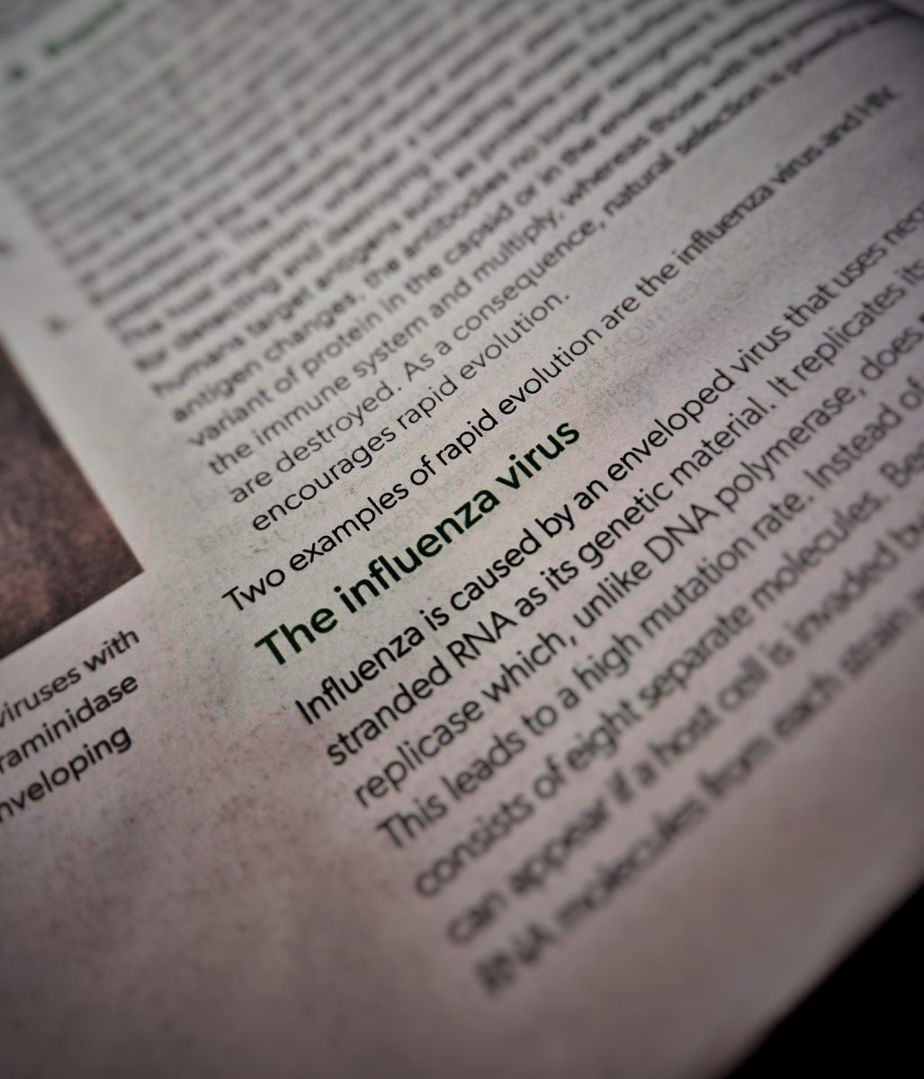 Textbook defining the flu virus.